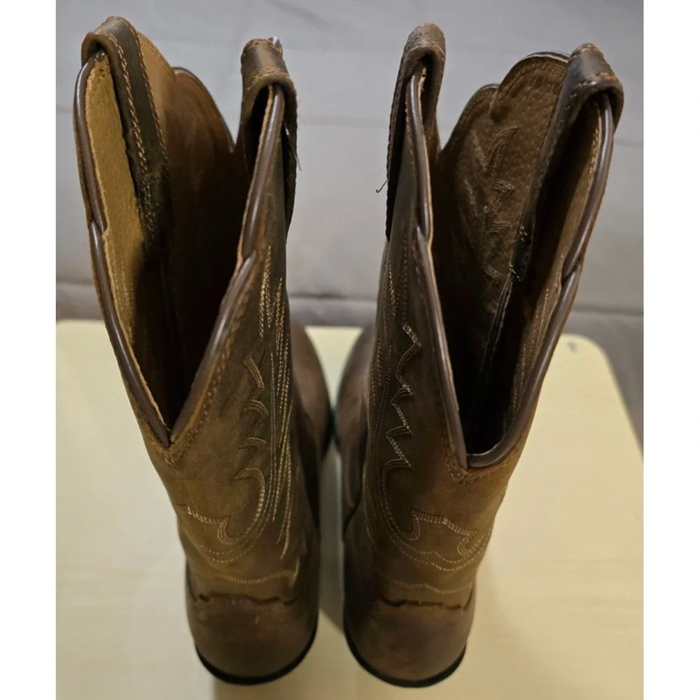Ariat® (Women's 6.5 B) Heritage™ R Toe Western Boot in Distressed Brown - $180